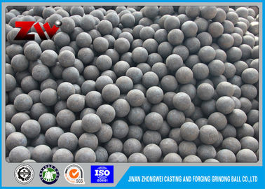Bolle di acciaio fuso di qualità certificata Utilizzazione industriale Mezzi di macinazione Mineria del cemento Basso tasso di rottura