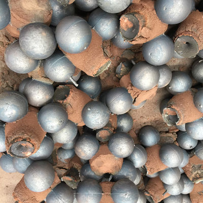 65 70 75 80 mm Medi di macinazione in acciaio forgiato ad alto manganese Sfere di ferro fuso per macchine da mulino a sfere